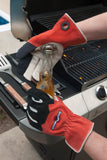 action shot of rigorous product testing that we have done for the bottle opener on the Tailgating Glove