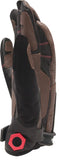 a side view of brown and black gloves that shows the curvature of the StoneBreaker Fit to Work pattern