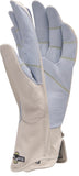 a side view of goatskin women's gloves that shows the curvature of the StoneBreaker Fit to Work pattern