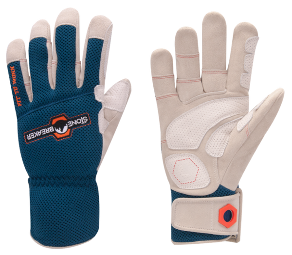 stonebreaker everyday gardening gloves StoneBreaker Gloves Landscape Pro Large Work Glove, Large, Blue