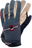Nailbender gloves with a focus on the gray mesh breathable back