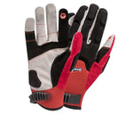 the StoneBreaker Wrench synthetic leather gloves featuring the embedded foam pads on the heel of the palm and thumb and a hook and loop wrist closure
